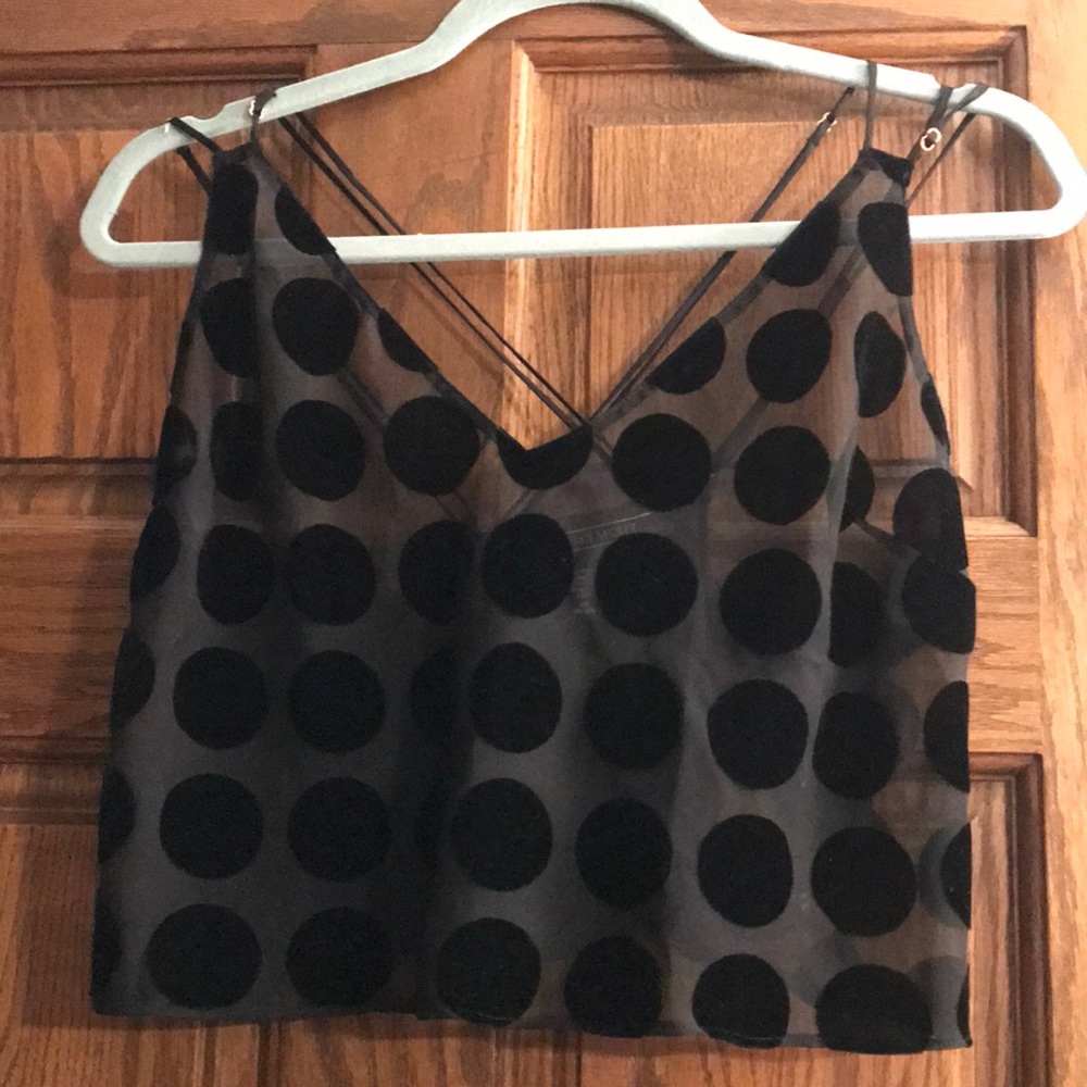 Victoria’s Secret polka dot crop top in size L